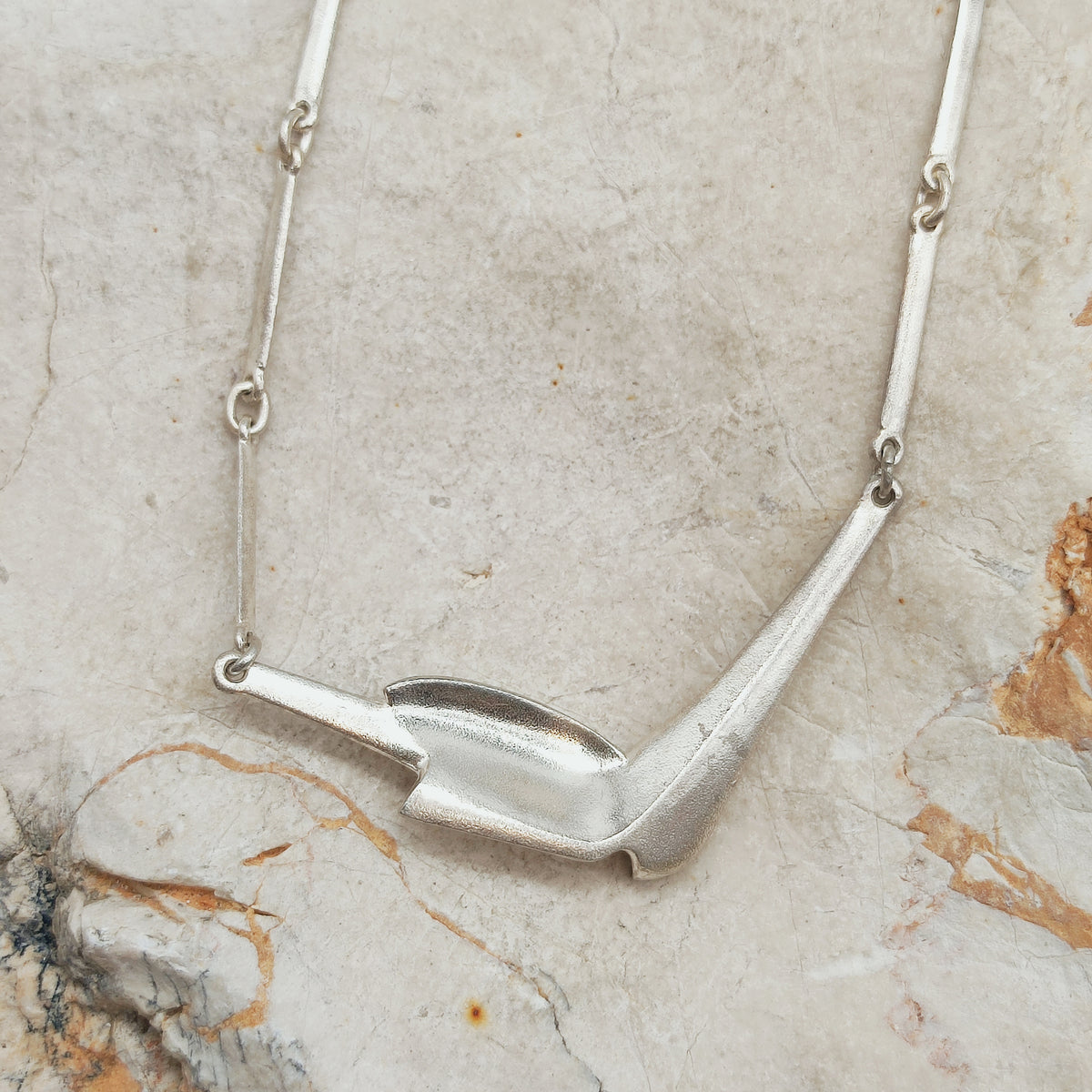 Vintage Lapponia Hespera Sterling Silver Necklace by Zoltan Popovits, 1988