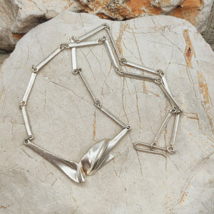 Vintage Lapponia Hespera Sterling Silver Necklace by Zoltan Popovits, 1988