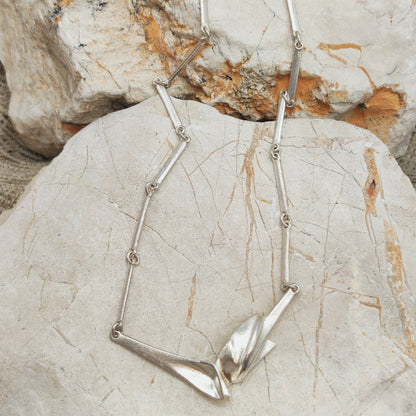 Vintage Lapponia Hespera Sterling Silver Necklace by Zoltan Popovits, 1988