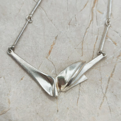 Vintage Lapponia Hespera Sterling Silver Necklace by Zoltan Popovits, 1988