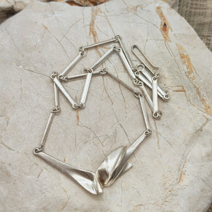 Vintage Lapponia Hespera Sterling Silver Necklace by Zoltan Popovits, 1988