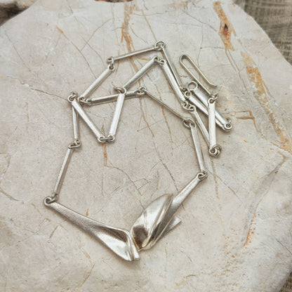Vintage Lapponia Hespera Sterling Silver Necklace by Zoltan Popovits, 1988