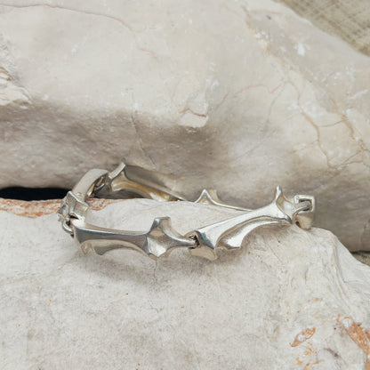Vintage Lapponia Spica Sterling Silver Bracelet by Björn Weckström, 1990