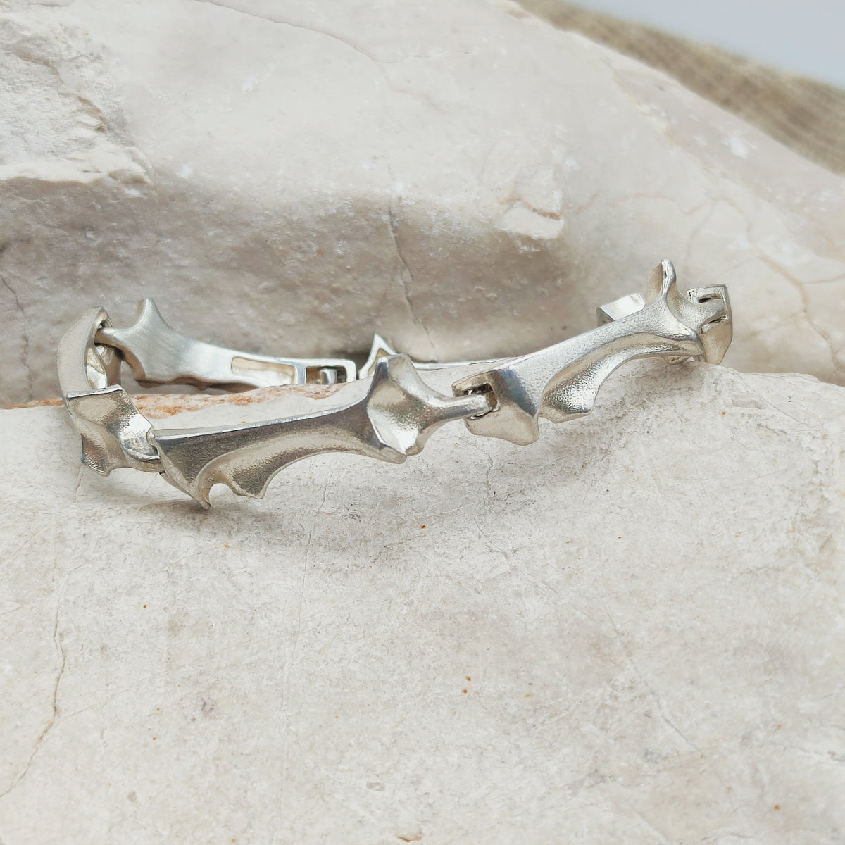 Vintage Lapponia Spica Sterling Silver Bracelet by Björn Weckström, 1990