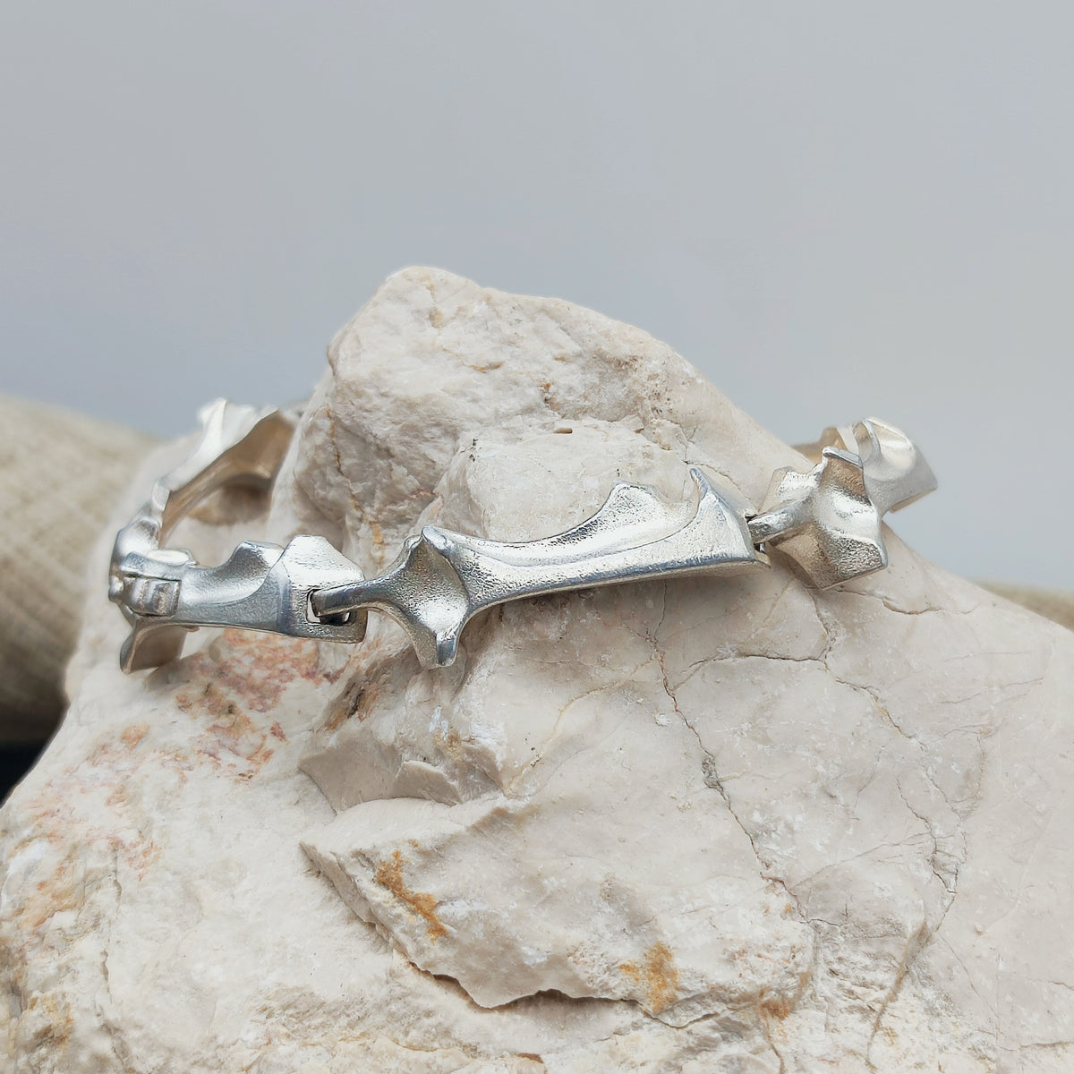 Vintage Lapponia Spica Sterling Silver Bracelet by Björn Weckström, 1990