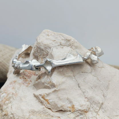 Vintage Lapponia Spica Sterling Silver Bracelet by Björn Weckström, 1990