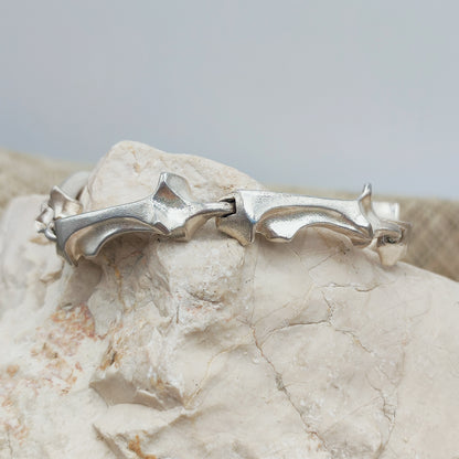 Vintage Lapponia Spica Sterling Silver Bracelet by Björn Weckström, 1990