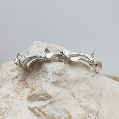 Vintage Lapponia Spica Sterling Silver Bracelet by Björn Weckström, 1990