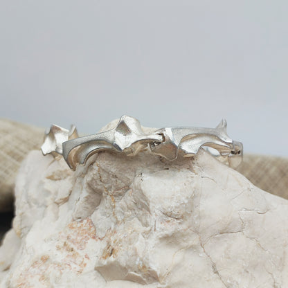 Vintage Lapponia Spica Sterling Silver Bracelet by Björn Weckström, 1990