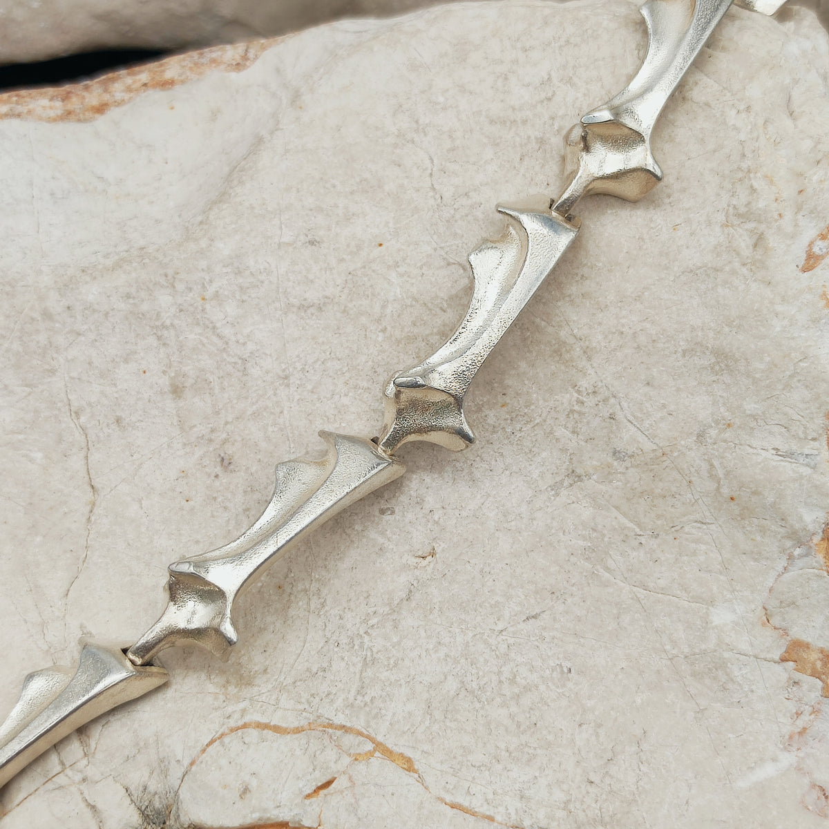 Vintage Lapponia Spica Sterling Silver Bracelet by Björn Weckström, 1990