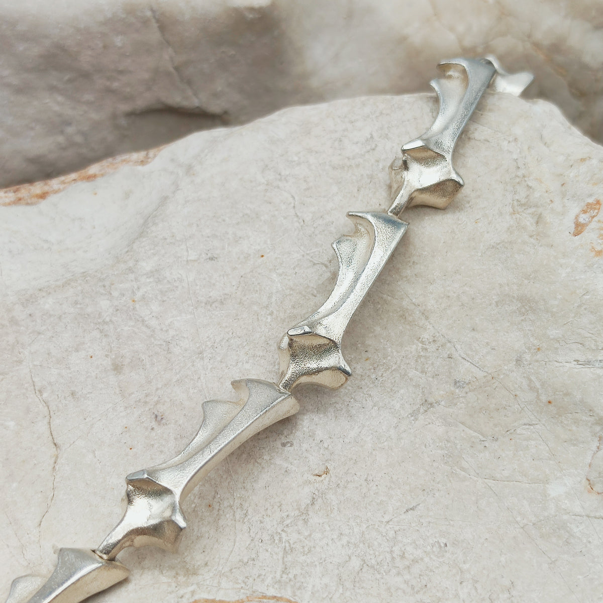 Vintage Lapponia Spica Sterling Silver Bracelet by Björn Weckström, 1990