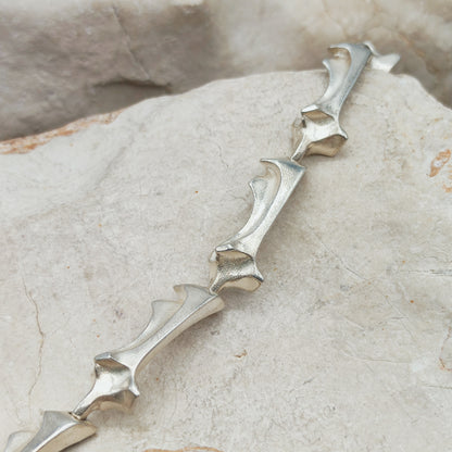 Vintage Lapponia Spica Sterling Silver Bracelet by Björn Weckström, 1990