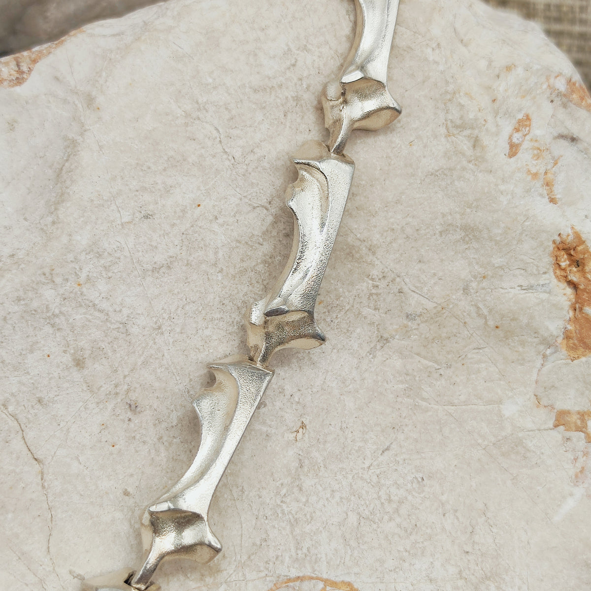 Vintage Lapponia Spica Sterling Silver Bracelet by Björn Weckström, 1990