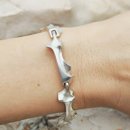 Vintage Lapponia Spica Sterling Silver Bracelet by Björn Weckström, 1990