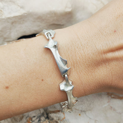 Vintage Lapponia Spica Sterling Silver Bracelet by Björn Weckström, 1990