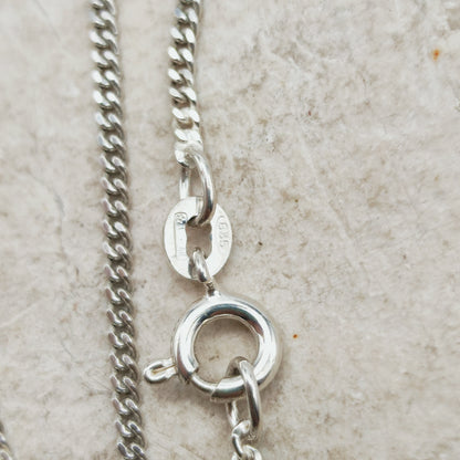 Antique Art Nouveau 800 Silver Locket with Hazel Catkins