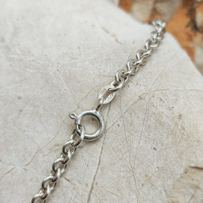 Vintage Finnish Tammen Koru AKT Sterling Silver Geometric Pendant Necklace