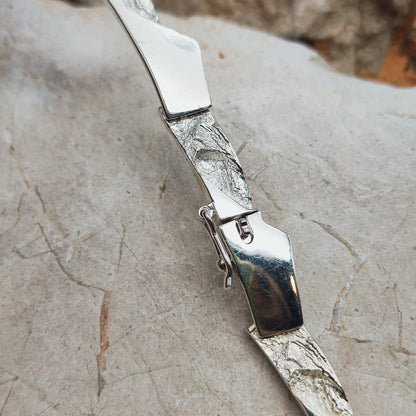 Vintage Modernist Silver Necklave by Riitta Hakala for Tammen Koru
