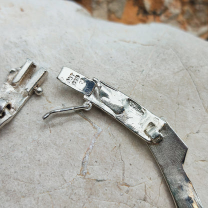 Vintage Modernist Silver Necklave by Riitta Hakala for Tammen Koru