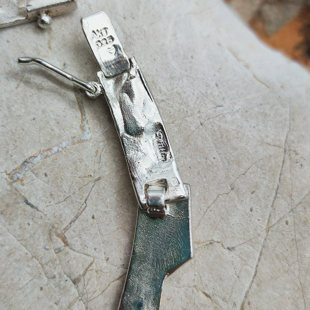 Vintage Modernist Silver Necklave by Riitta Hakala for Tammen Koru