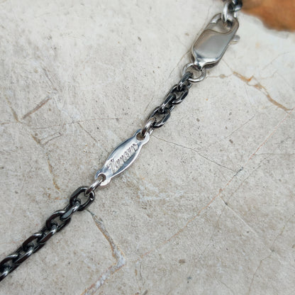 Vintage Mies De Wilde Brutalist Sterling Silver Couple Pendant Necklace