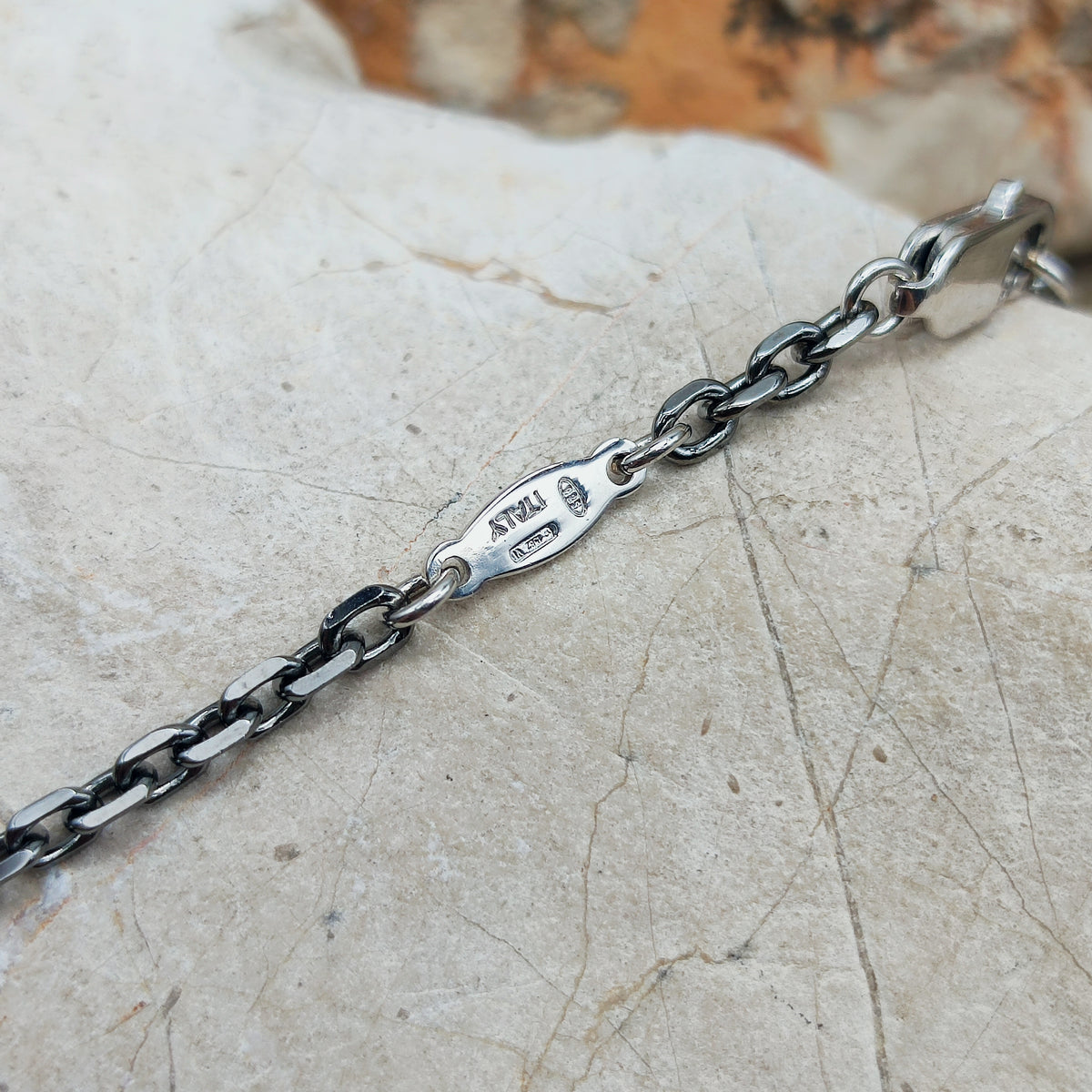 Vintage Mies De Wilde Brutalist Sterling Silver Couple Pendant Necklace