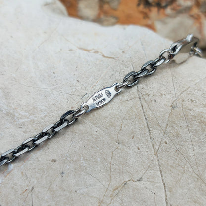 Vintage Mies De Wilde Brutalist Sterling Silver Couple Pendant Necklace