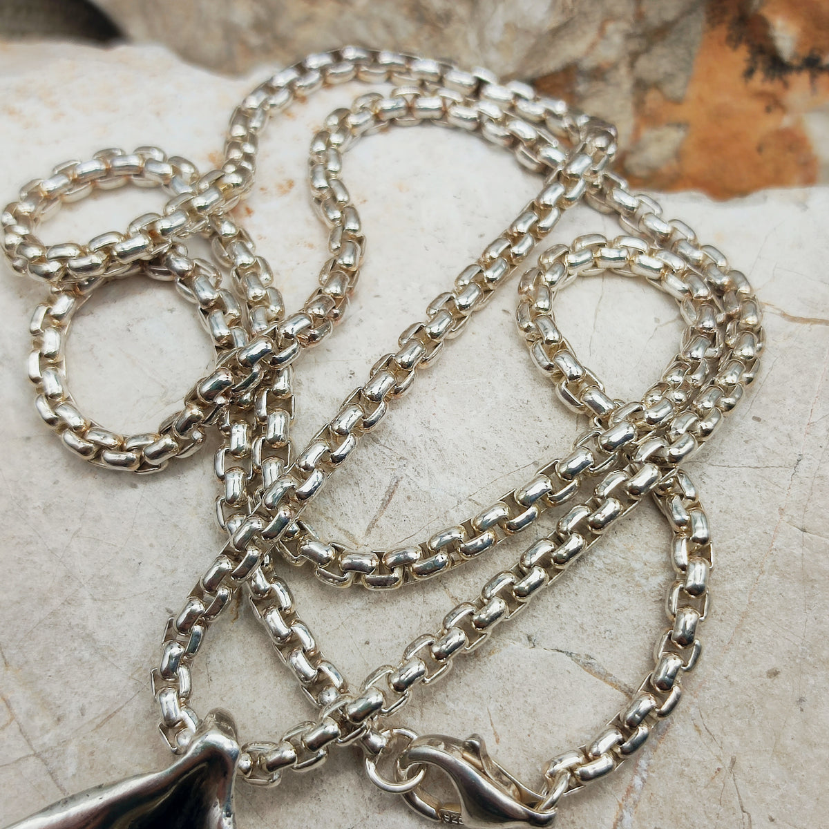 Vintage Mies De Wilde Brutalist Sterling Silver Abstract Pendant Necklace