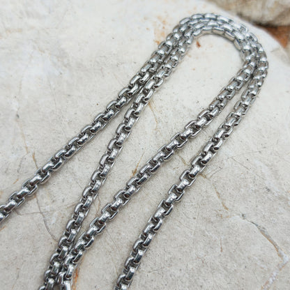 Vintage Mies De Wilde Brutalist Sterling Silver Pearl Pendant Necklace