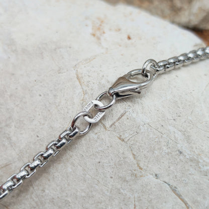 Vintage Mies De Wilde Brutalist Sterling Silver Pearl Pendant Necklace