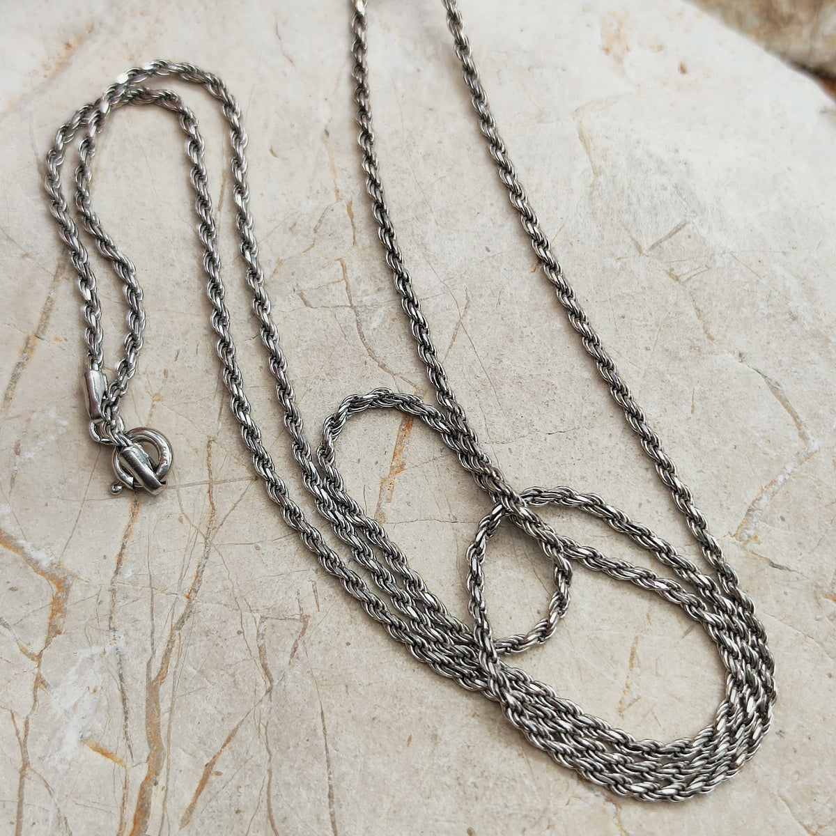 Vintage Hannu Ikonen Large Articulated Reindeer Moss Silver Necklace