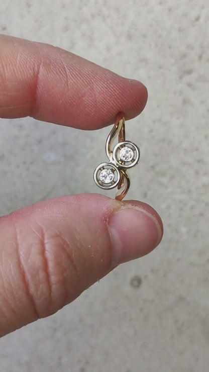 Art Deco Diamond Toi & Moi Ring in 18 Carat Gold